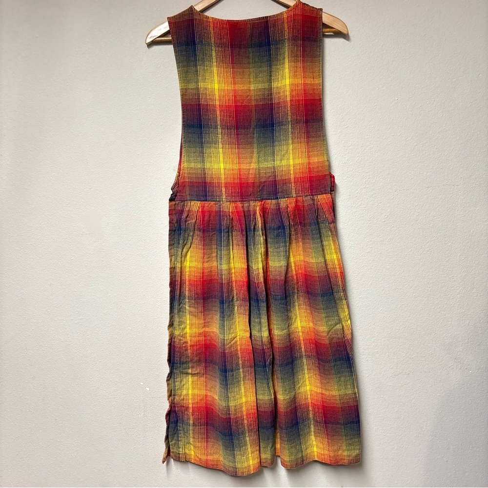 American Eagle Outfitters Multicolor Plaid Sleeveless Dress - Picture 3 of 8